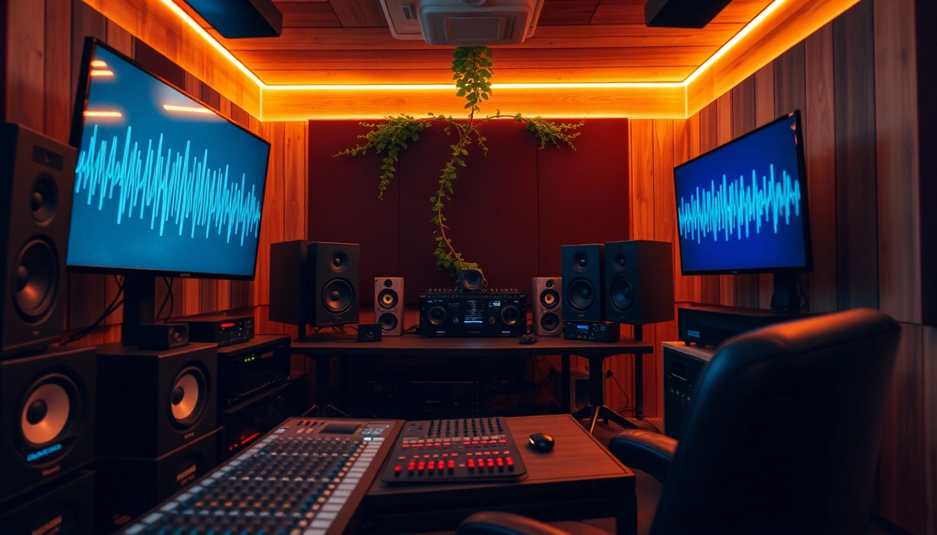 Elevate your sound with online mastering in a professional audio studio setup.