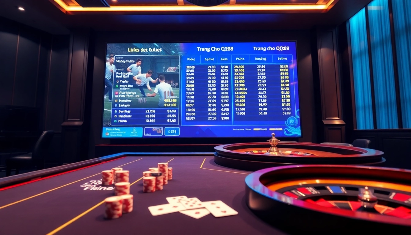 Experience the thrill of betting on Trang Chủ QQ88 while engaging in live casino action.