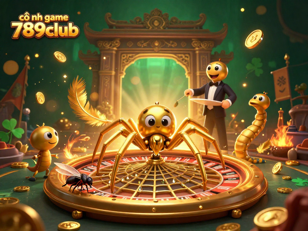 Experience the thrill of cổng game 789club with a dramatic 3D casino scene featuring exciting betting elements.