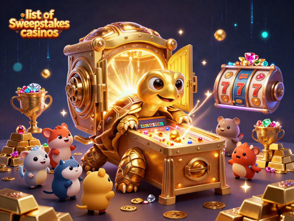 Experience excitement at the list of sweepstakes casinos featuring dynamic gaming elements and vibrant characters.