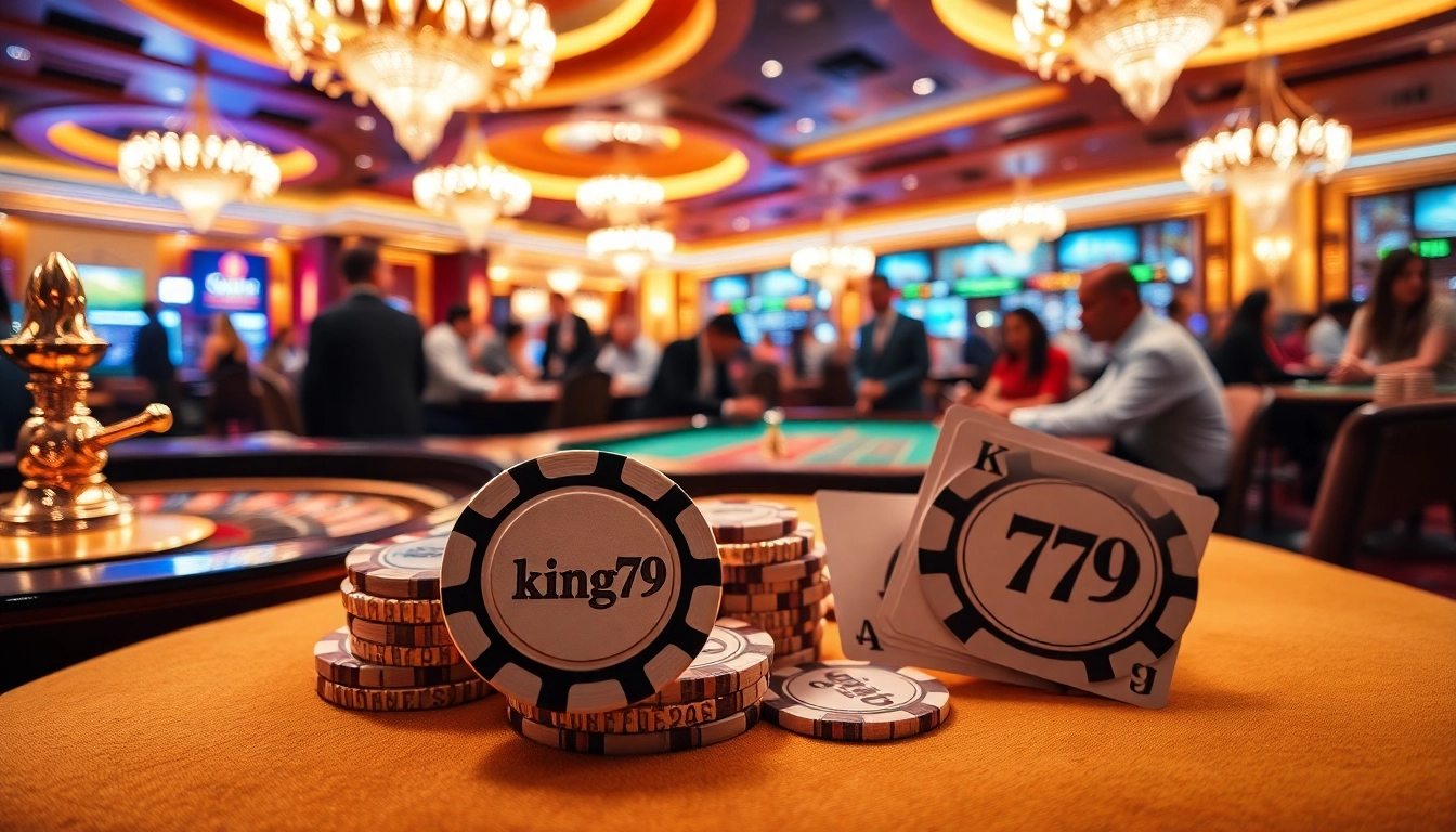 Engaged players enjoying exciting games at King79 casino tables.