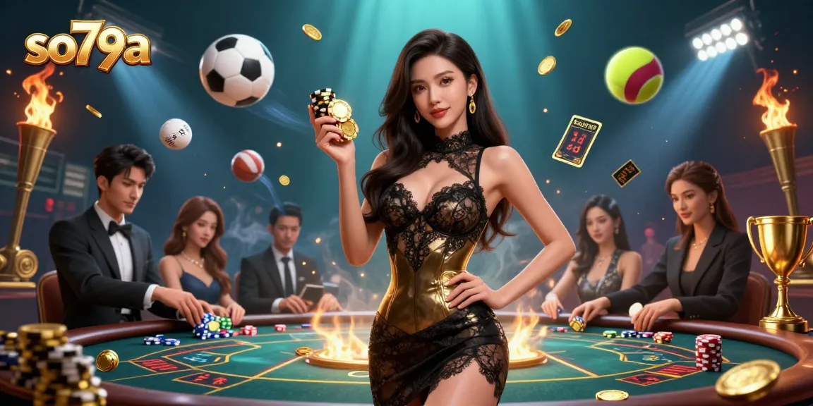 Experience high-stakes action at so79a with glamorous players winning at baccarat.
