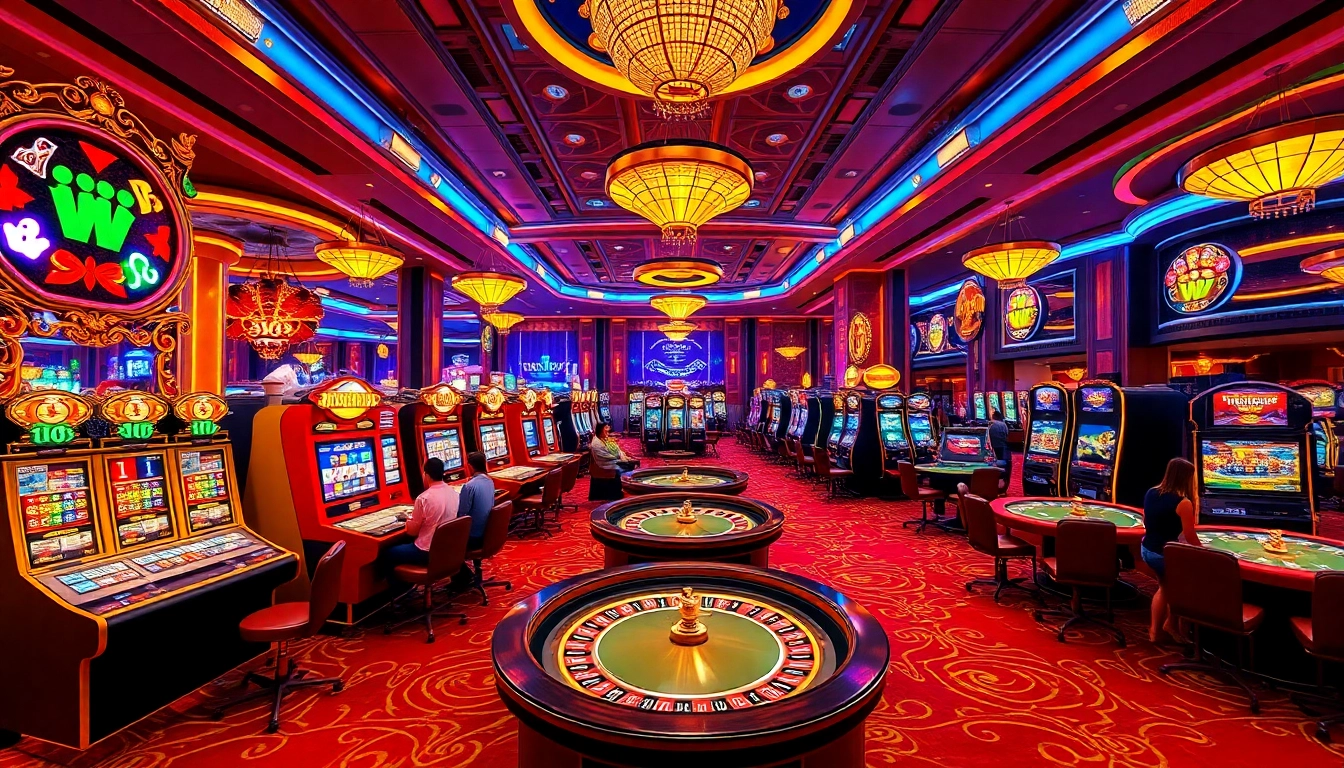 Experience the excitement of XX88 at a luxurious casino filled with vibrant games and enthusiastic players.