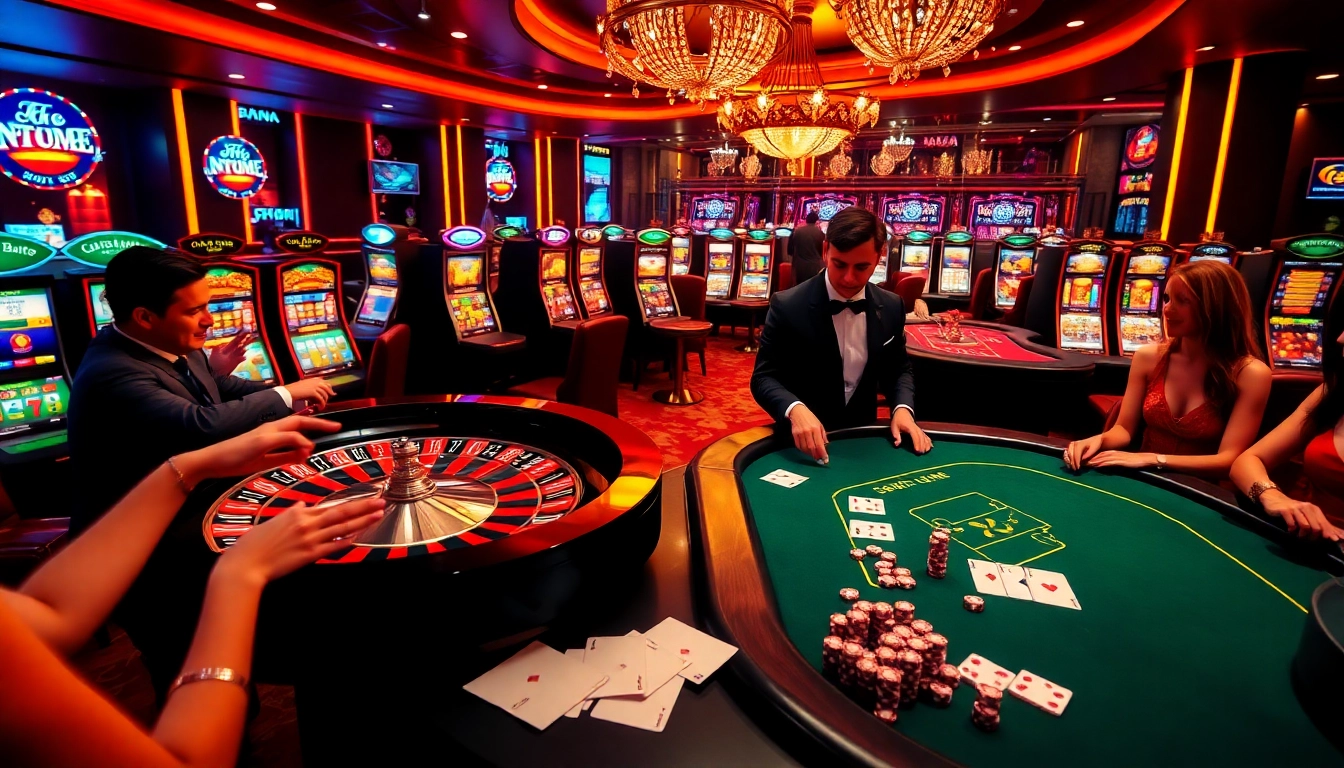 Experience the thrill of betting at https://thabett.io/ with luxurious casino visuals and vibrant gaming action.